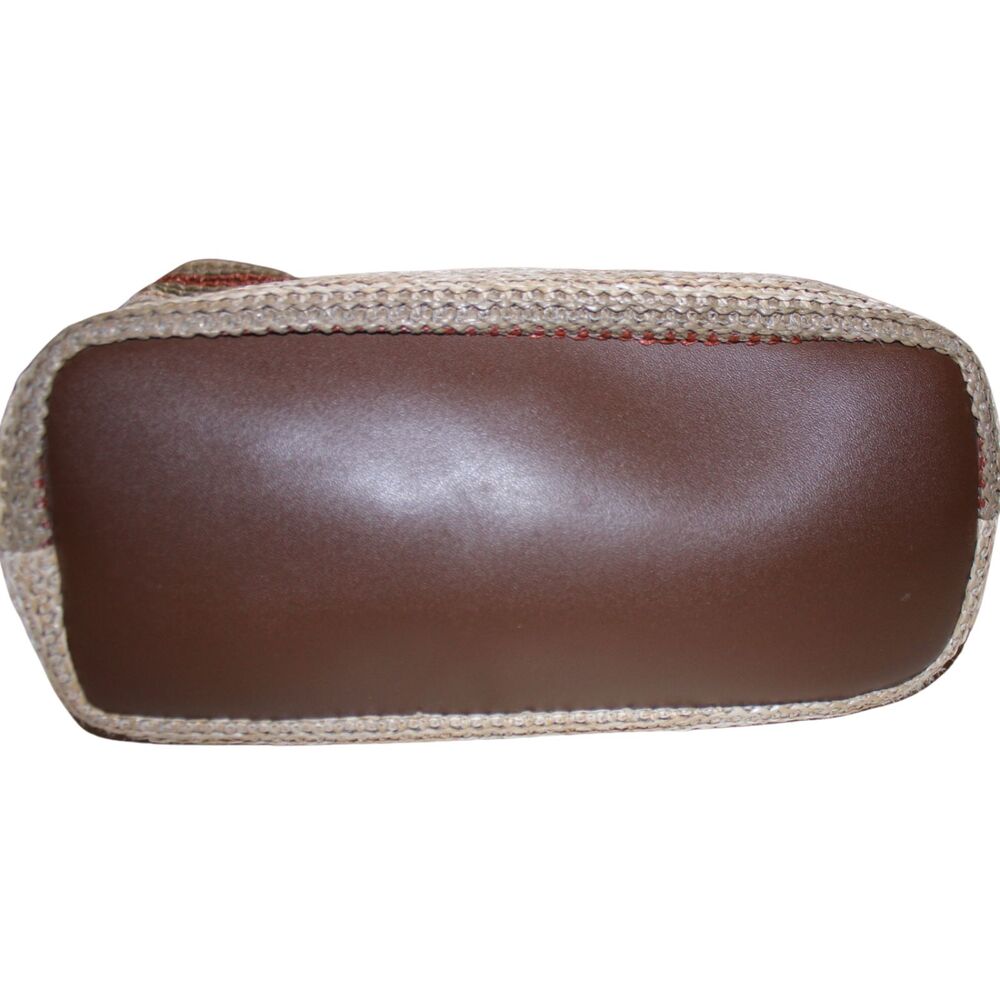 Relativity Striped Woven Straw Shoulder Bag - Picture 5 of 7